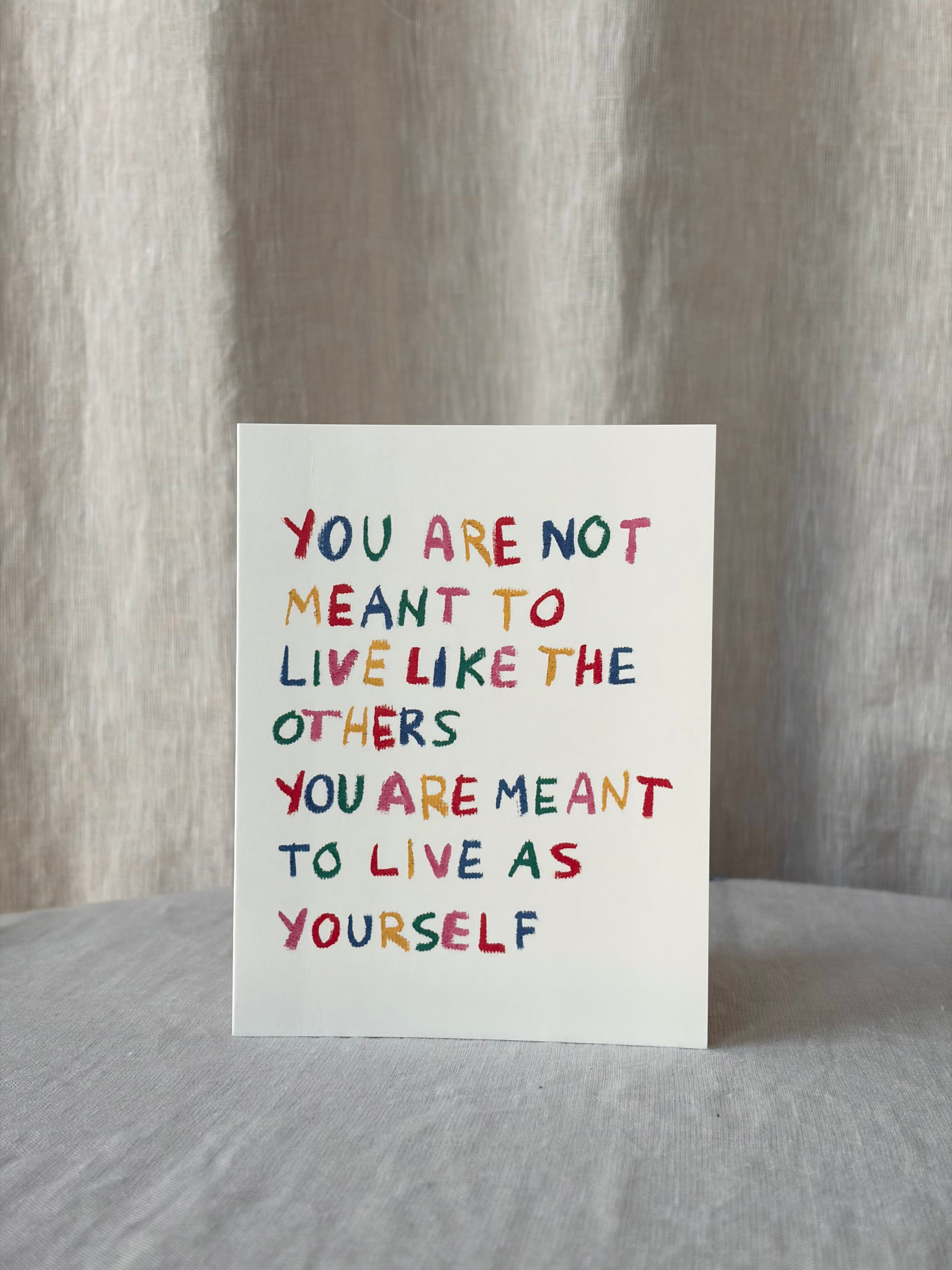 Be Yourself Encouragement Card