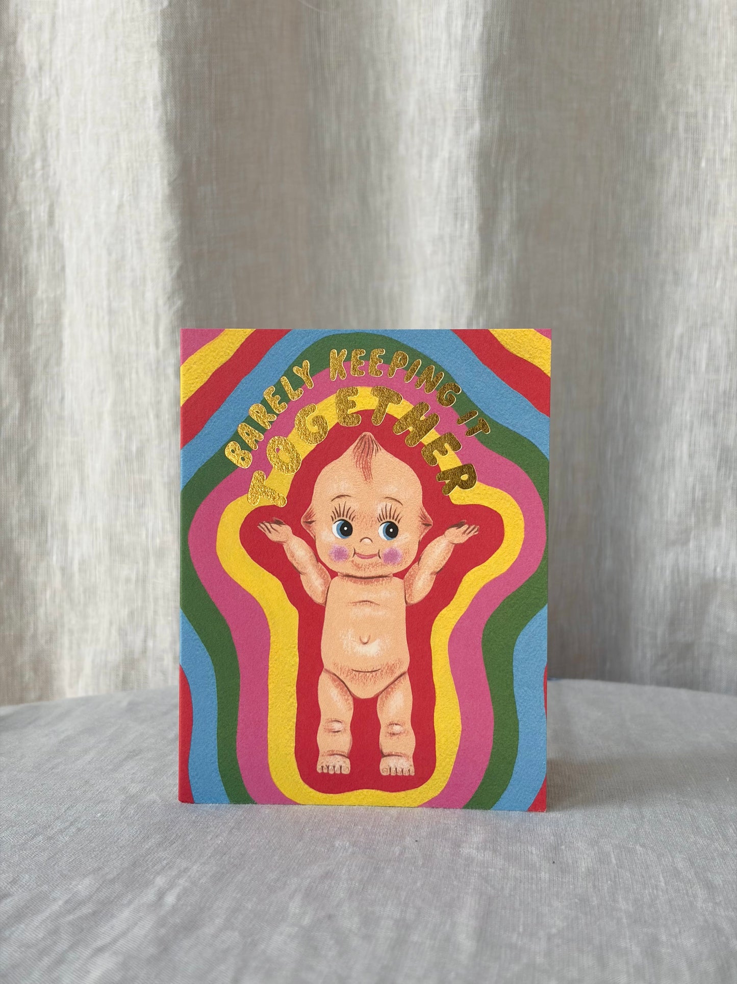 Barely Keeping It Together Kewpie Greeting Card