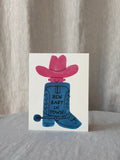Boot Baby Greeting Card