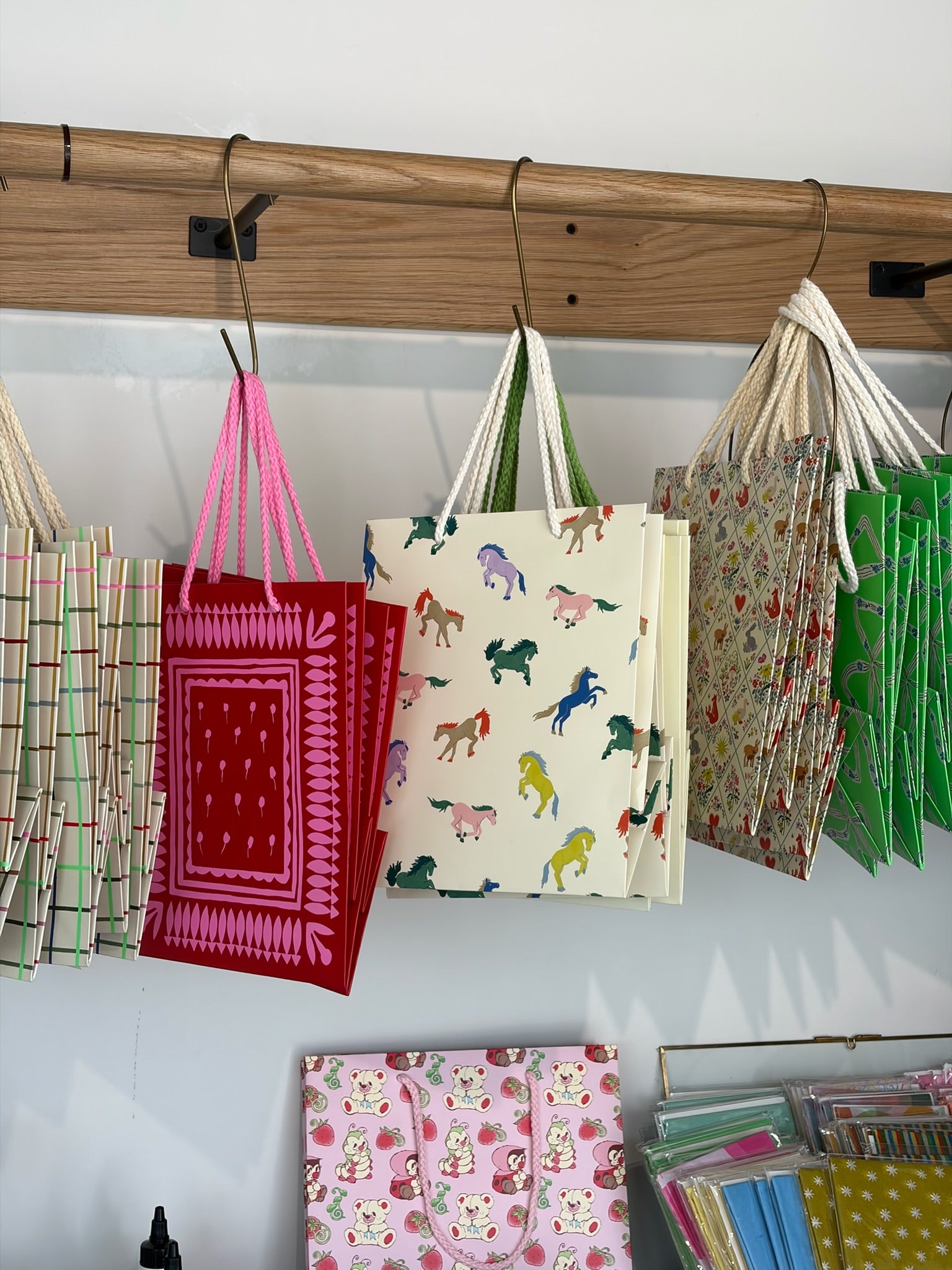 Geometric Neons Gift bag  - Medium