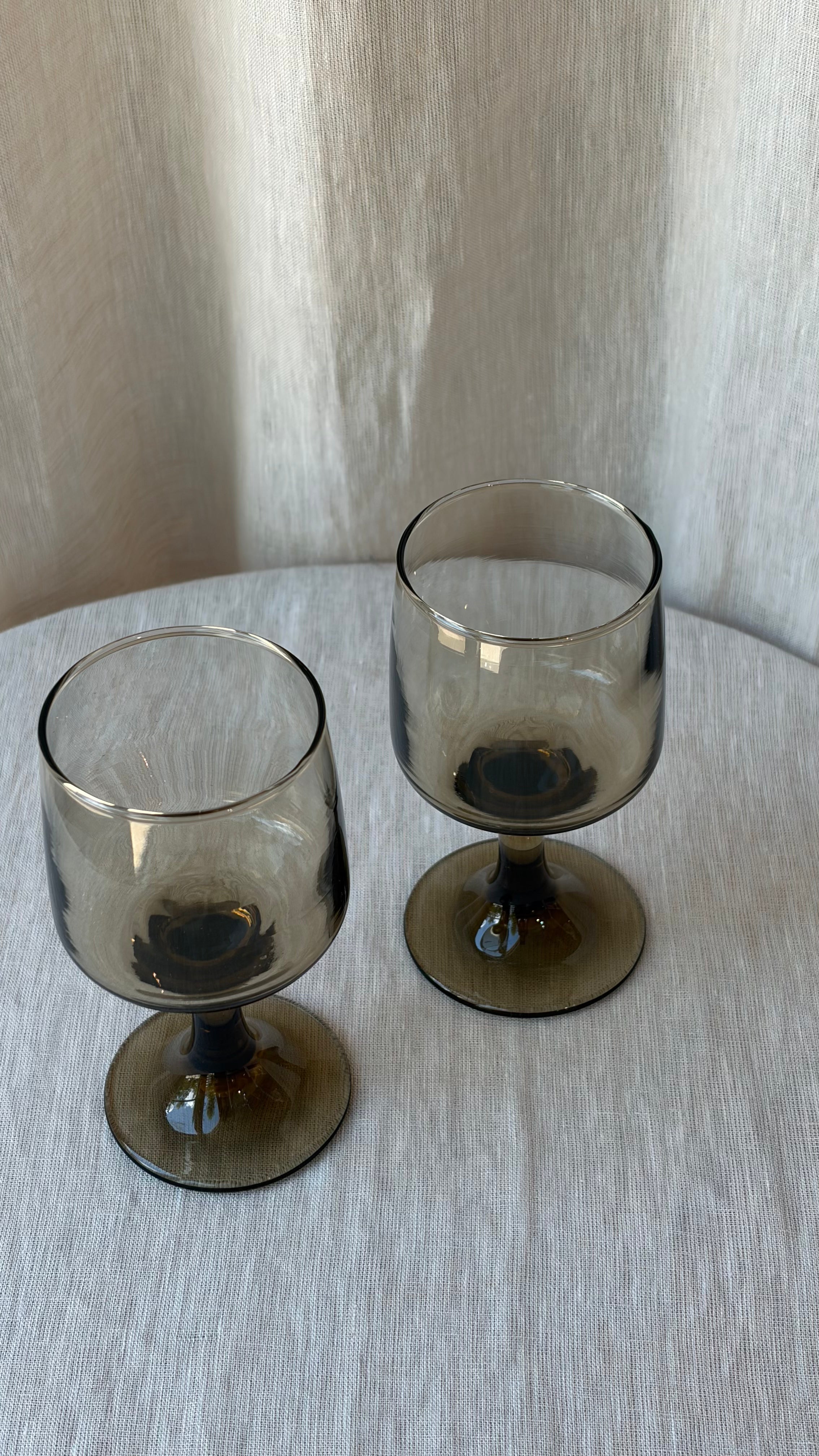 1970s Vintage Libbey Tawny Glasses (Set of 2)