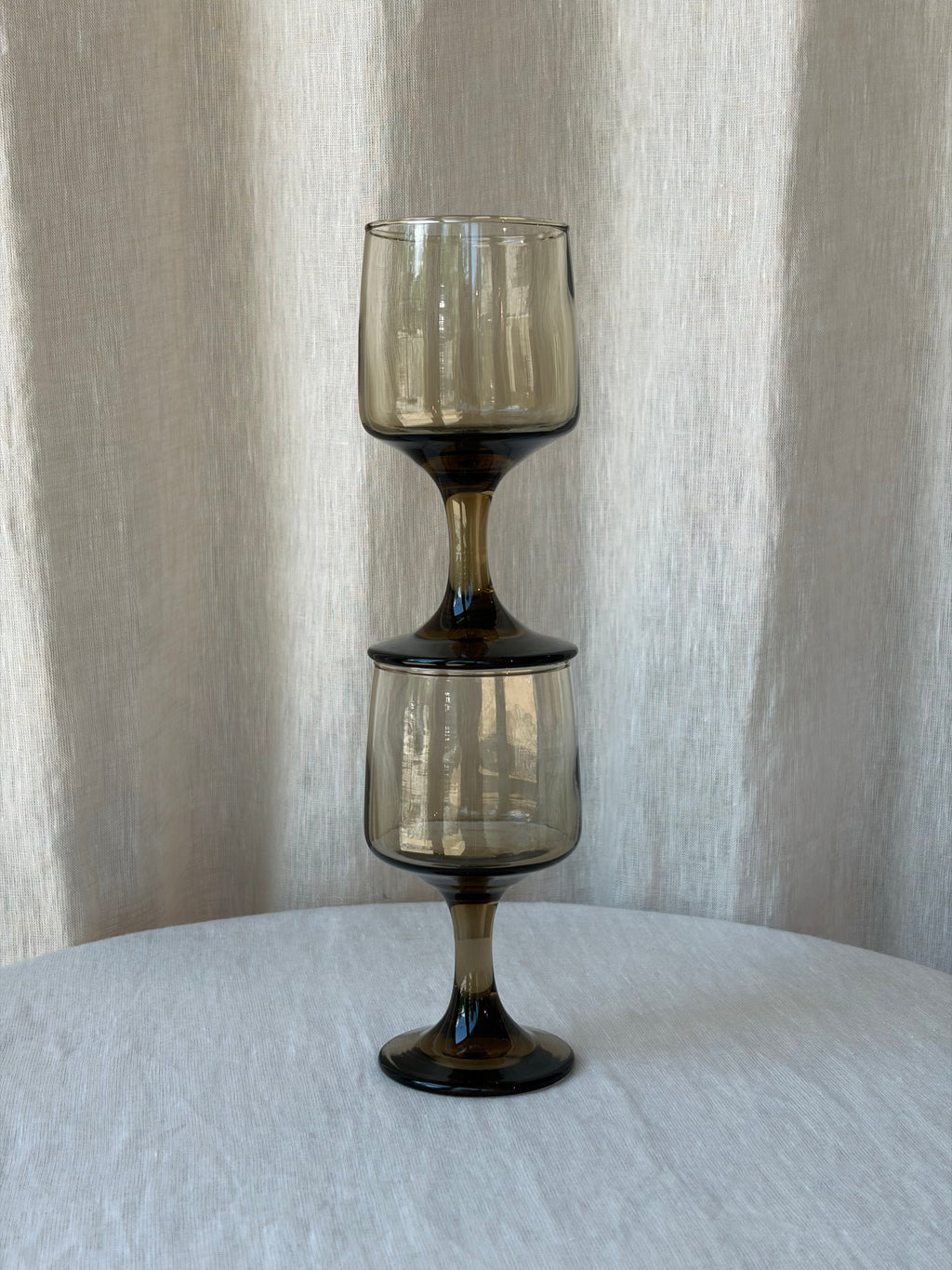 1970s Vintage Libbey Tawny Glasses (Set of 2)