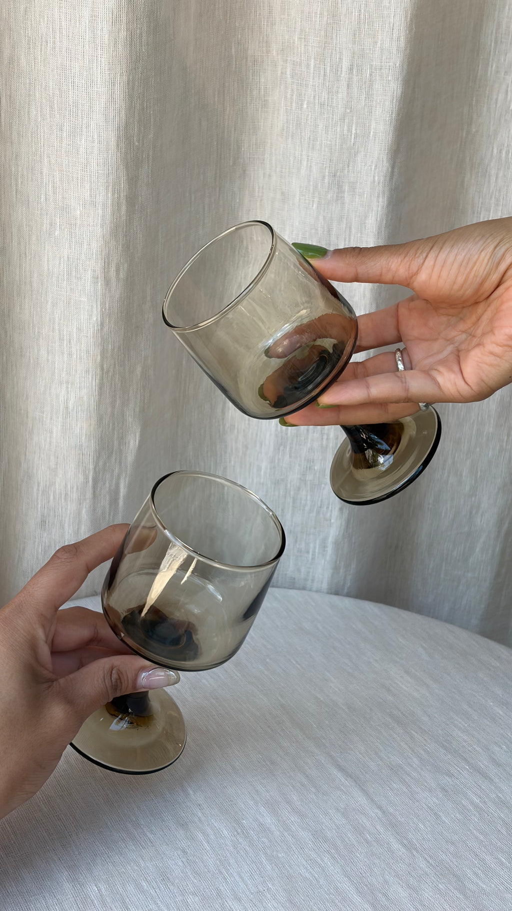 1970s Vintage Libbey Tawny Glasses (Set of 2)