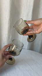1970s Vintage Libbey Tawny Glasses (Set of 2)