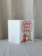 Love You, Dog Greeting Card