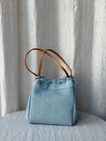Mini Box Bag - Light Denim