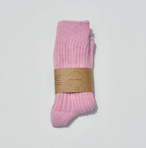Ribbed Cotton High Socks