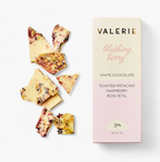 Blushing Berry Chocolate Bar - White Chocolate with Pistachio & Rose