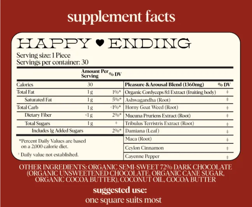 Happy Ending Chocolate Sample