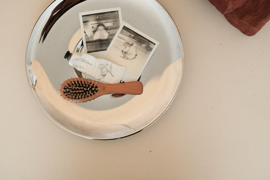 Circular Chrome Serving Tray
