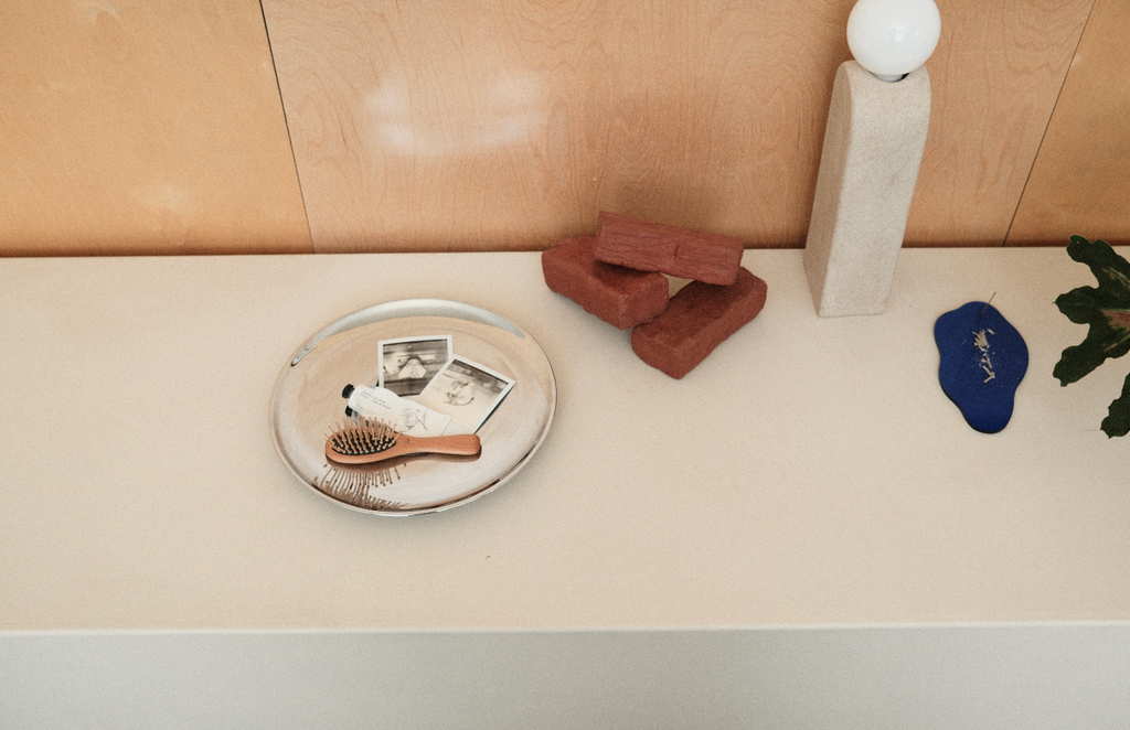 Circular Chrome Serving Tray