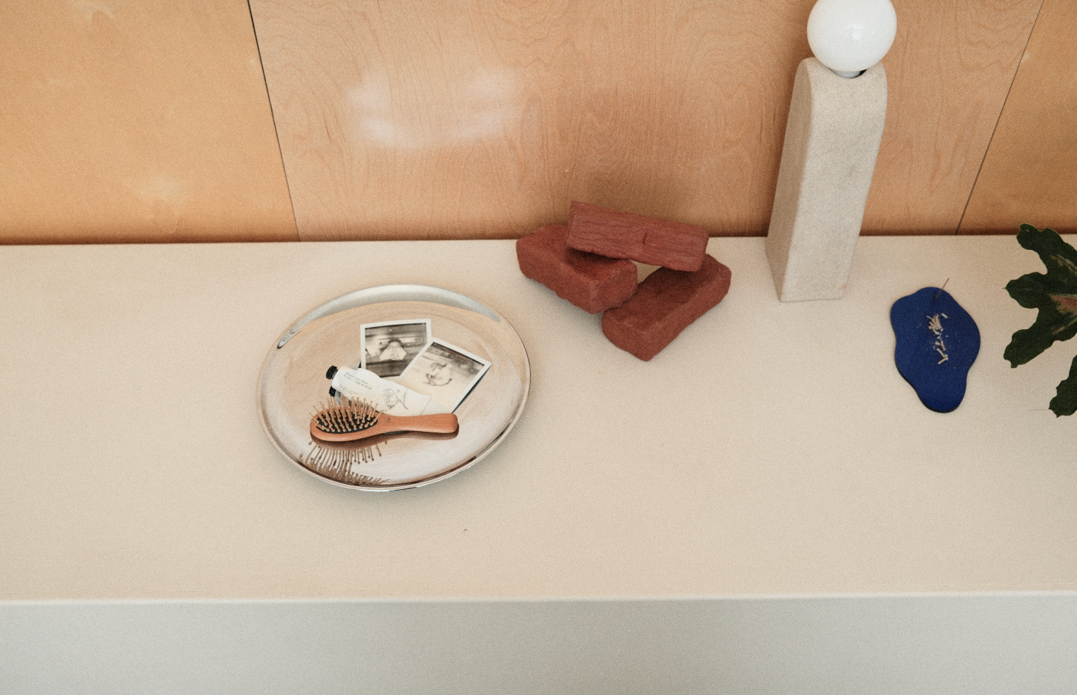 Circular Chrome Serving Tray