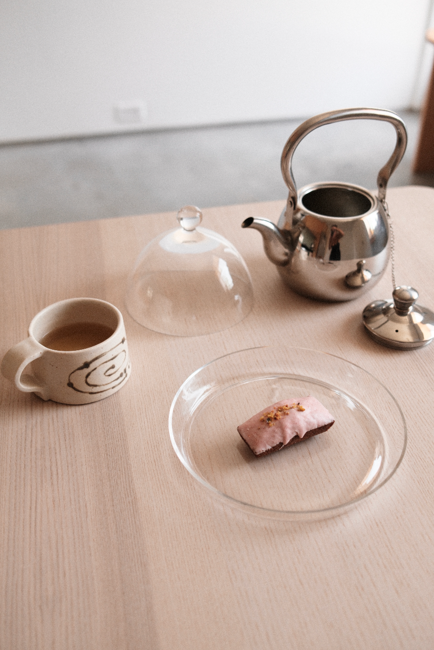Glass Cloche and Plate Set