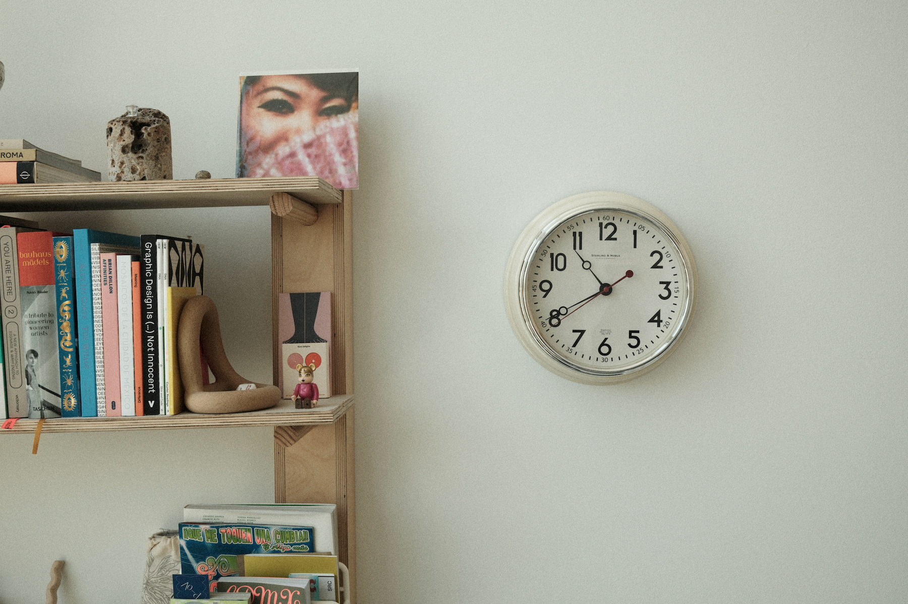 Sterling & Noble Cream Clock
