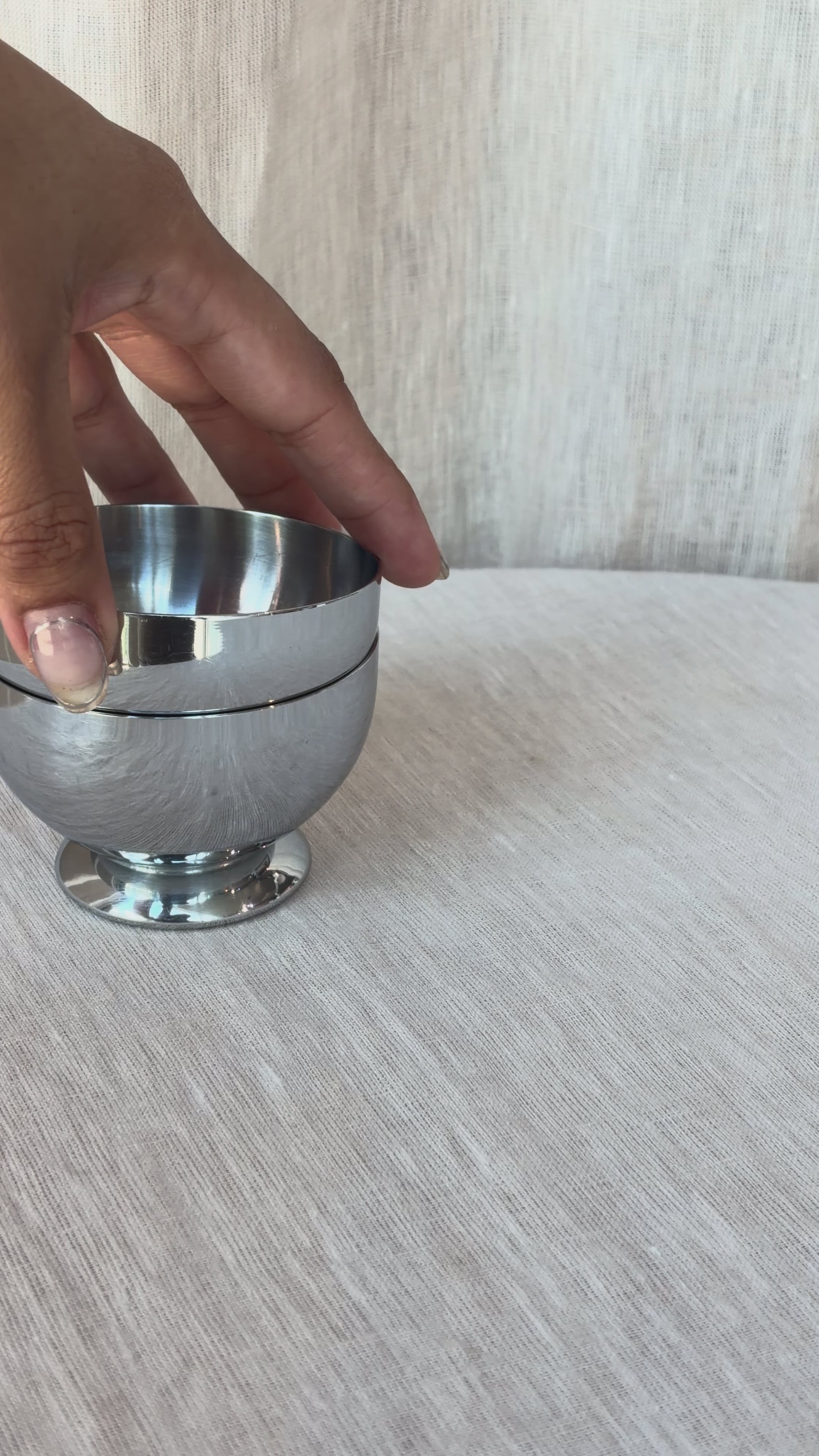 Chrome Cups (Set of 2)