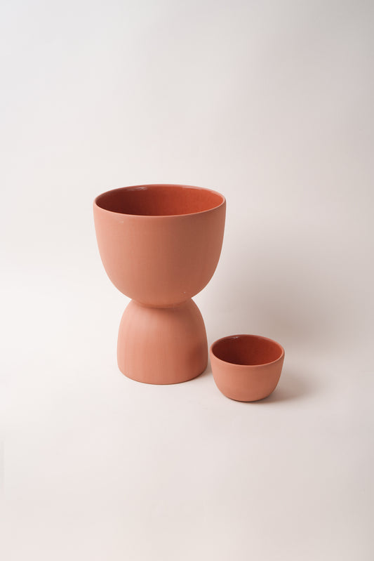 Stacked Planter - Small Terracotta